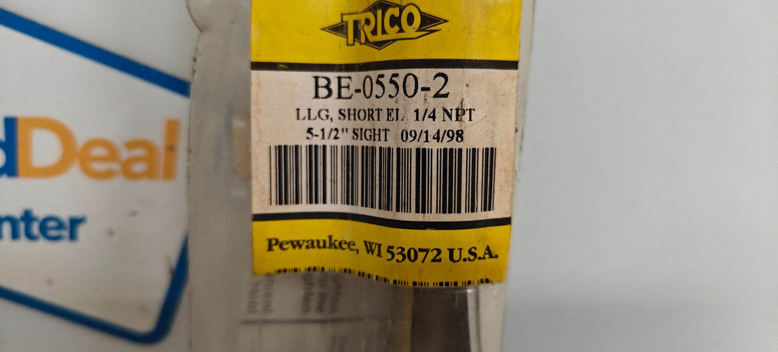 TRICO LIQUID LEVEL BRASS GAUGE BE-0550-21
