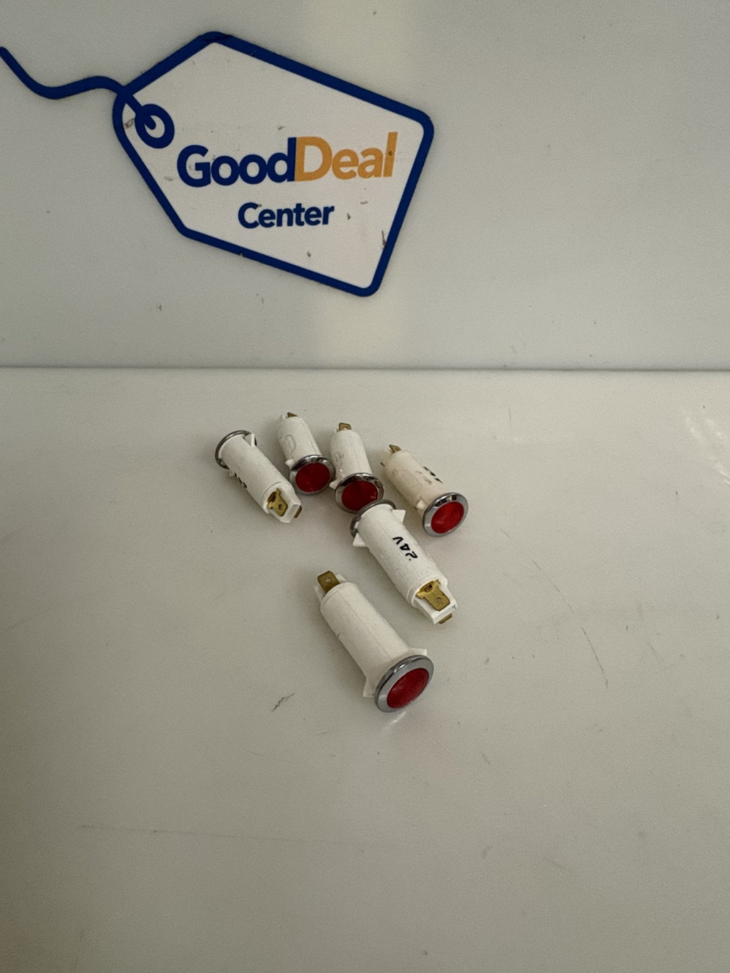 LOT OF 6 LIEBERT RED LIGHT INDICATOR (CODE UNKNOWN)