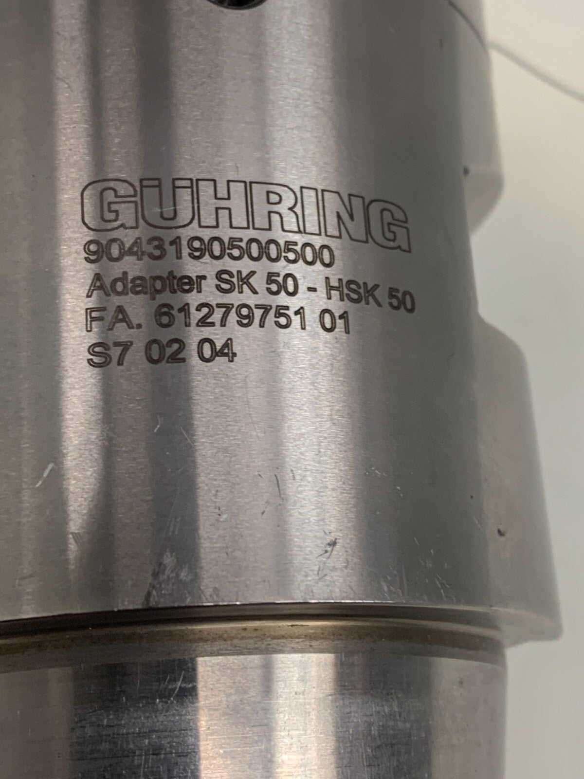 Guhring 9043190500500 Iso Teaper Presetting Adapter SK 50-HSK 50