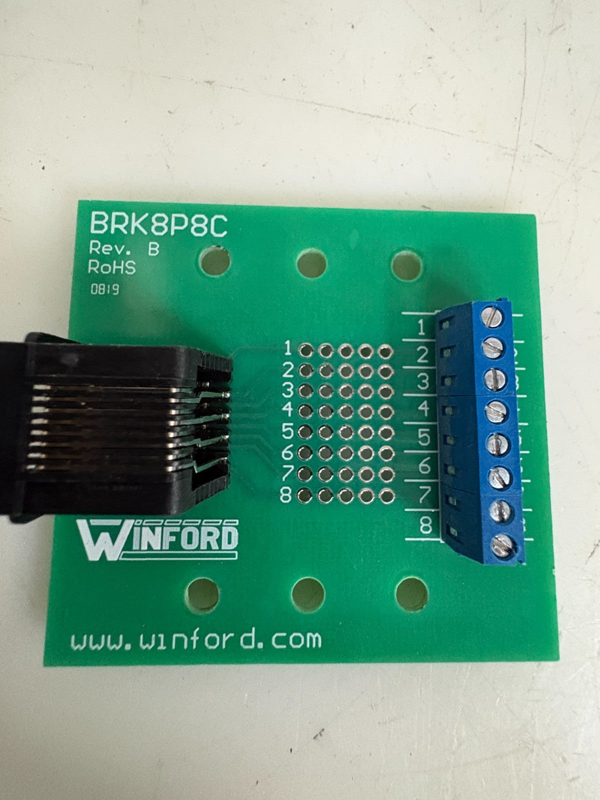 LOT OF 5 WINFORD BREAKOUT BOARD BRK 8P8C