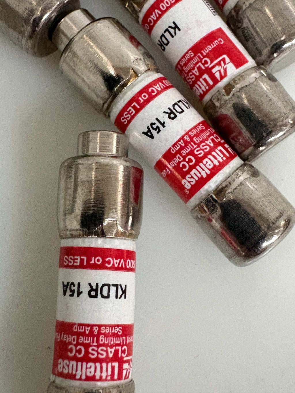 LITTLEFUSE KLDR 15A MIDGET TIME DELAY FUSE BOX OF 101