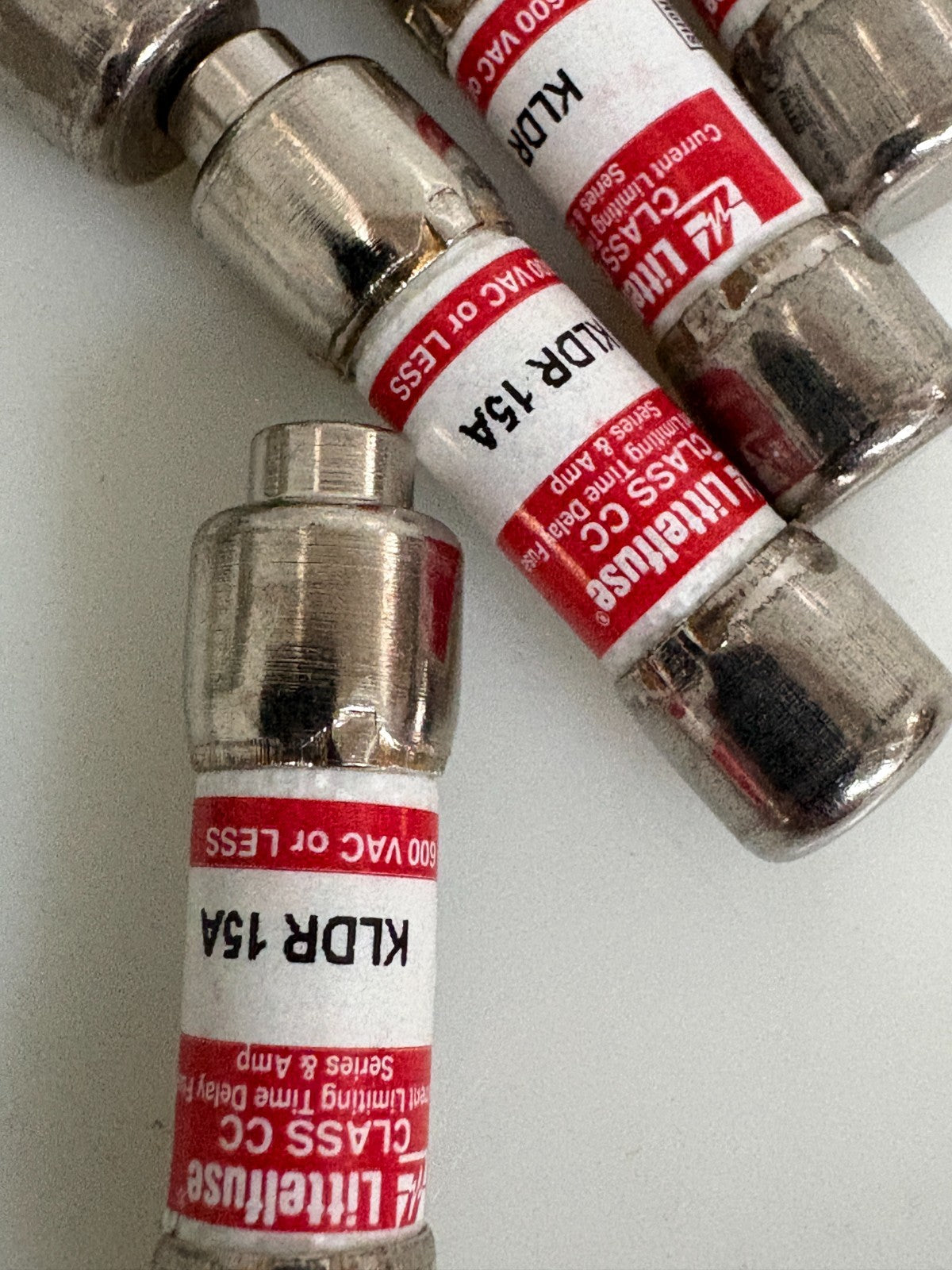 LITTLEFUSE KLDR 15A MIDGET TIME DELAY FUSE BOX OF 101