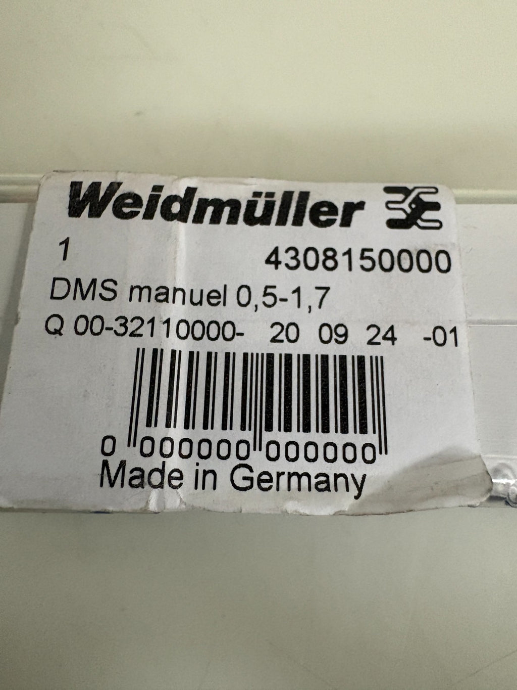 WEIDMULLER DMS ADJUSTABLE SCREWDRIVER 43081500002