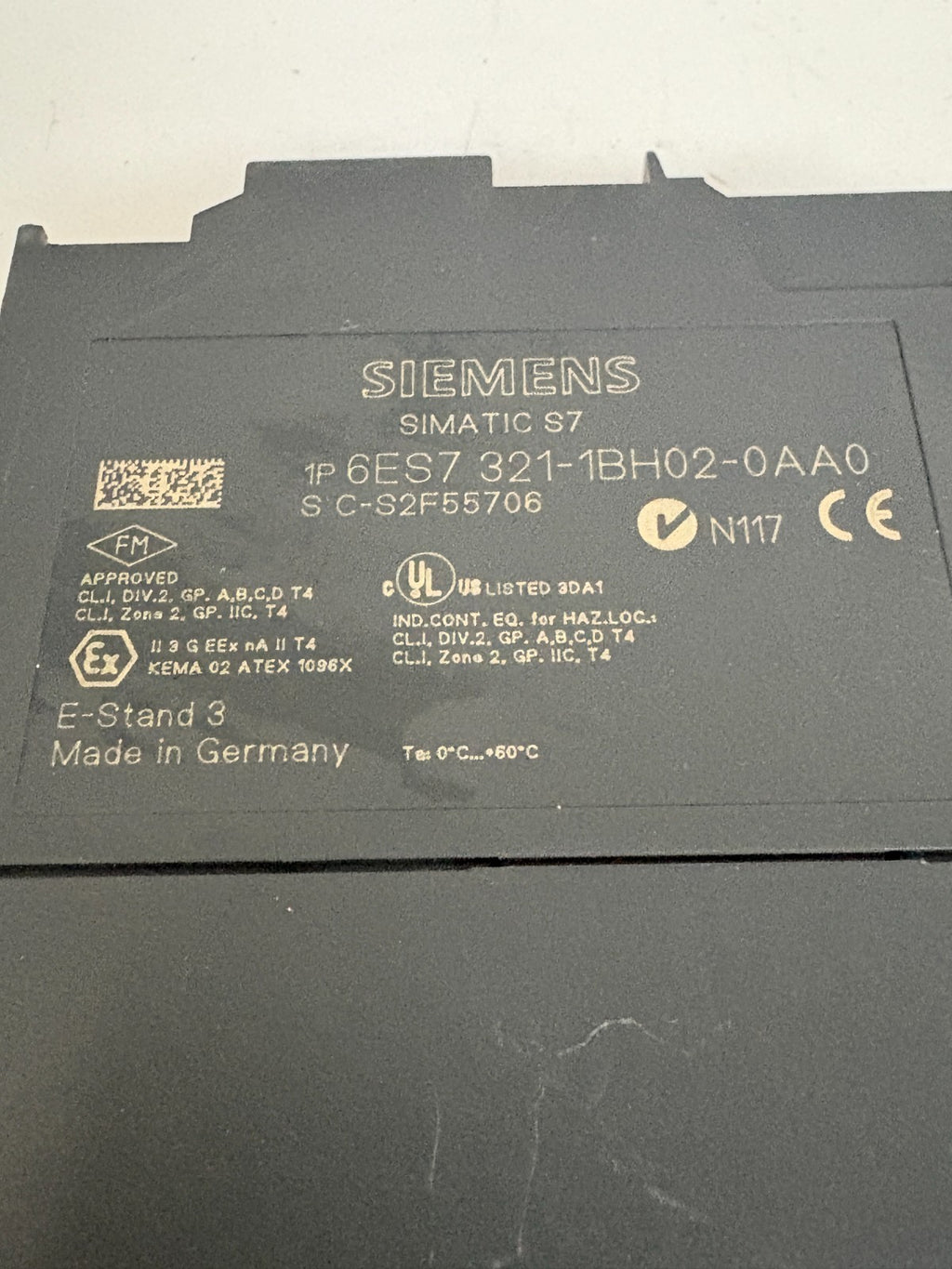 SIEMENS SIMATIC 7 PLC MODULE 6 ES7-321-1BH 02-0AA0