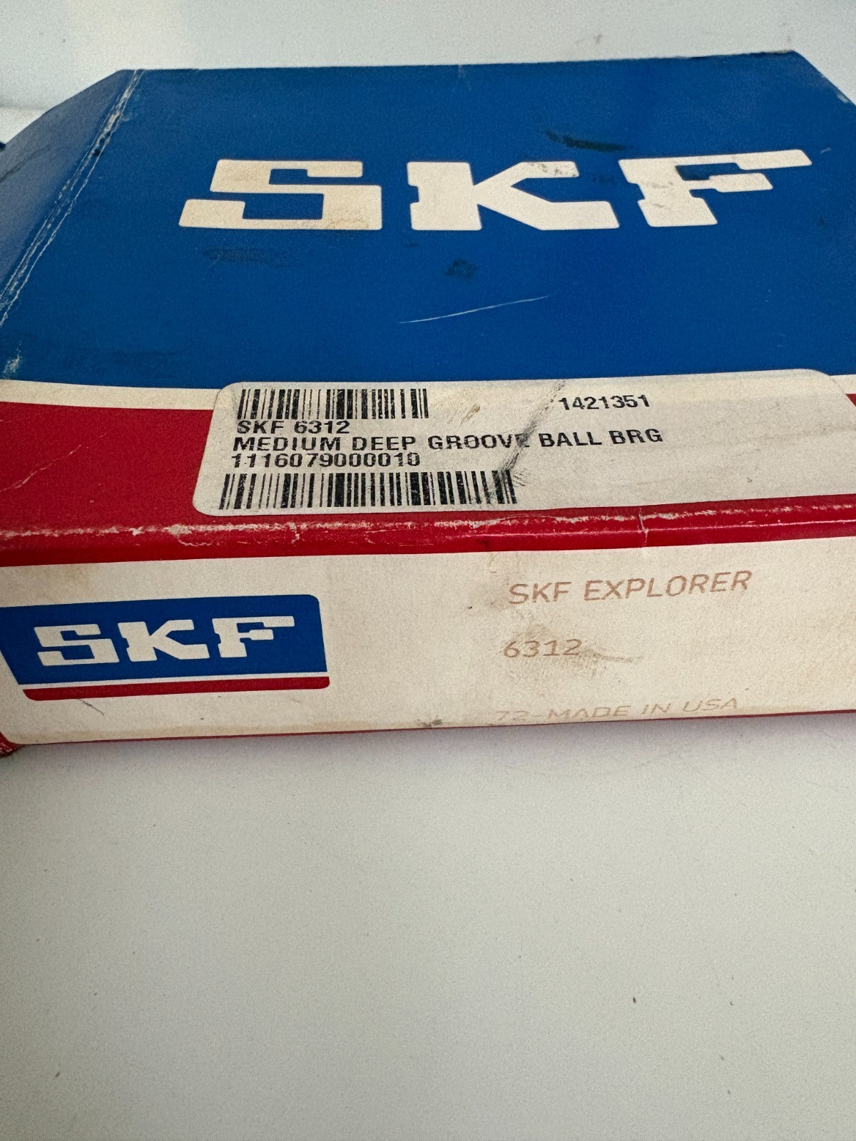 SKF EXPLORER BALL BEARING 6312 2