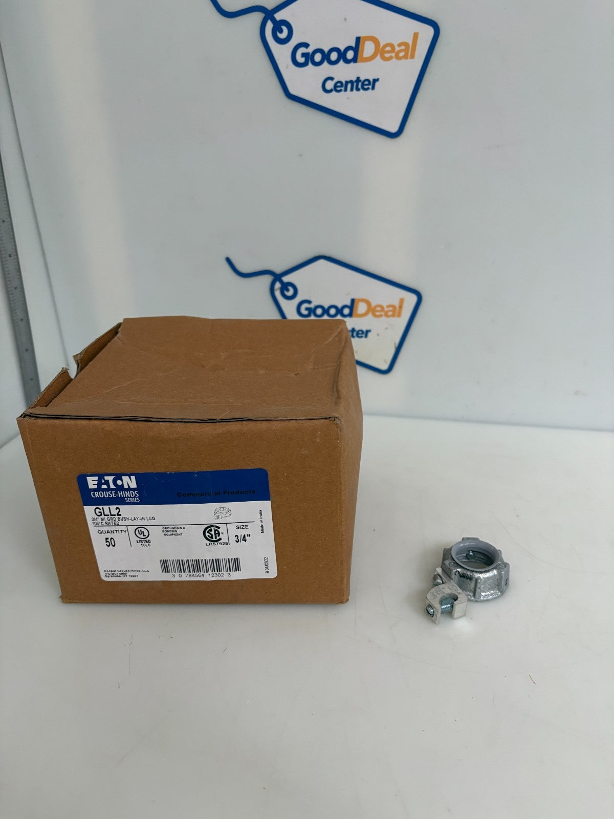 EATON CROUSE HINDS 3/4" MI GROUND BUSH-LAY-IN LUG #GLL2 50 PER BOX0