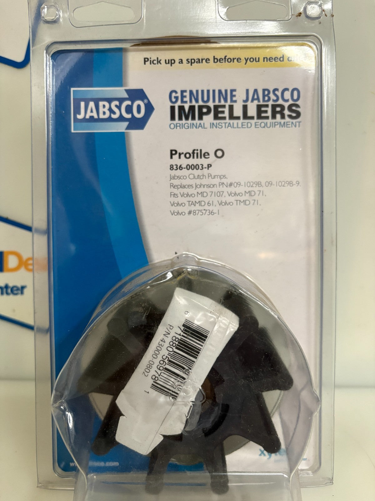 JABSCO IMPELLERS PROFILE 0 836-0003-P1