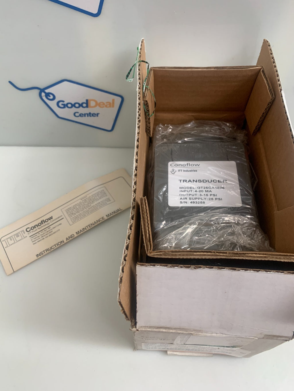 ITT / ConoFlow  Pneumatic Transducer  GT25CA1826
