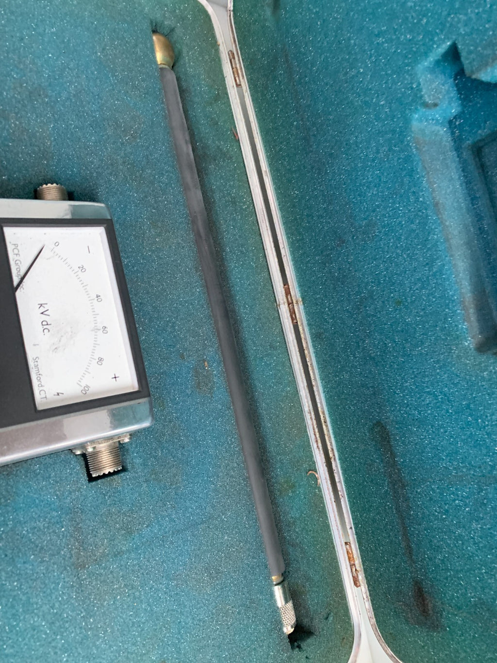 PCF ELECTROSTATIC DC VOLT TEST METER VINTAGE HV 1003