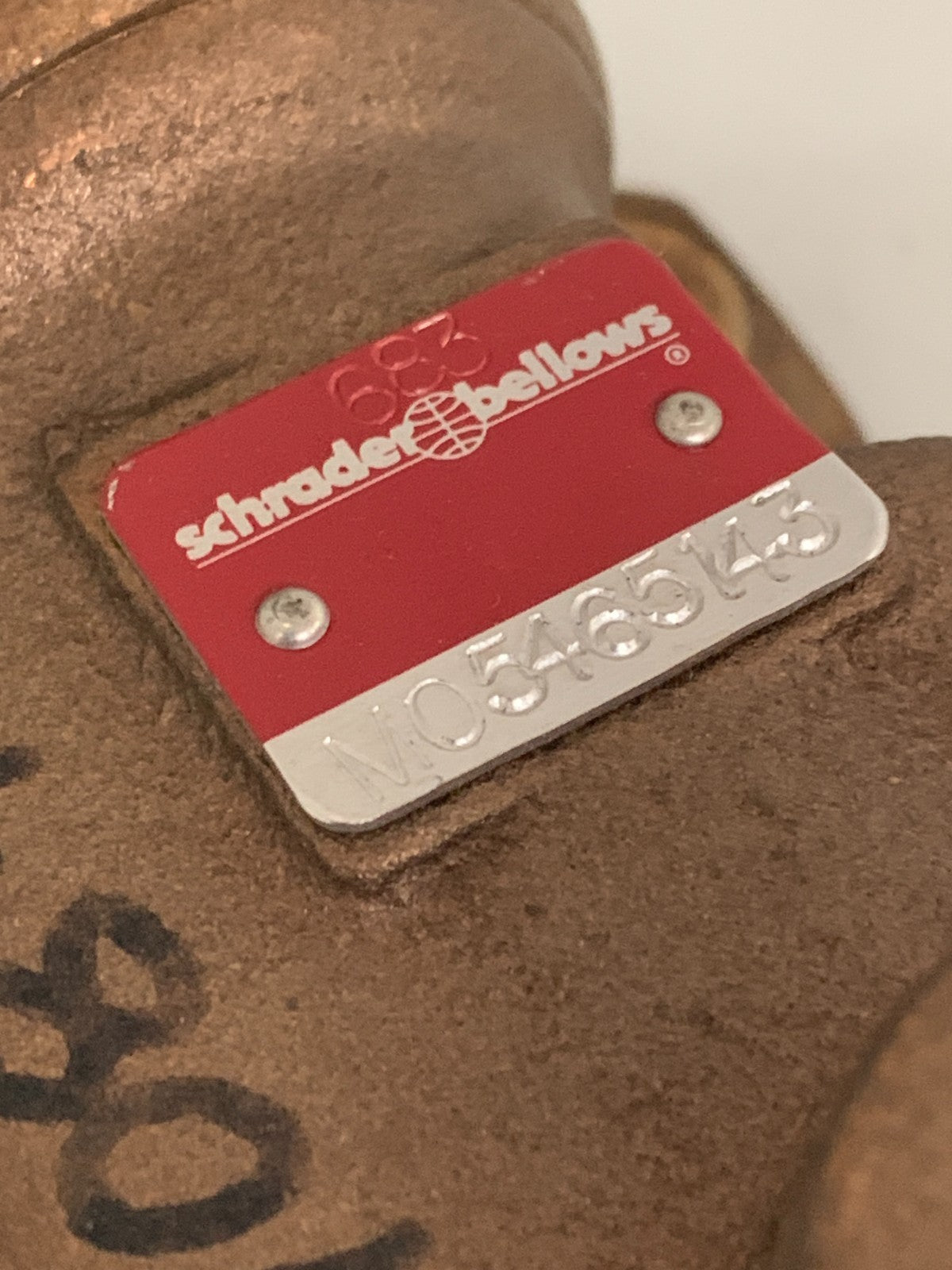 PARKER SCHRADER BELLOWS PNEUMATIC MANUAL VALVE M05465143