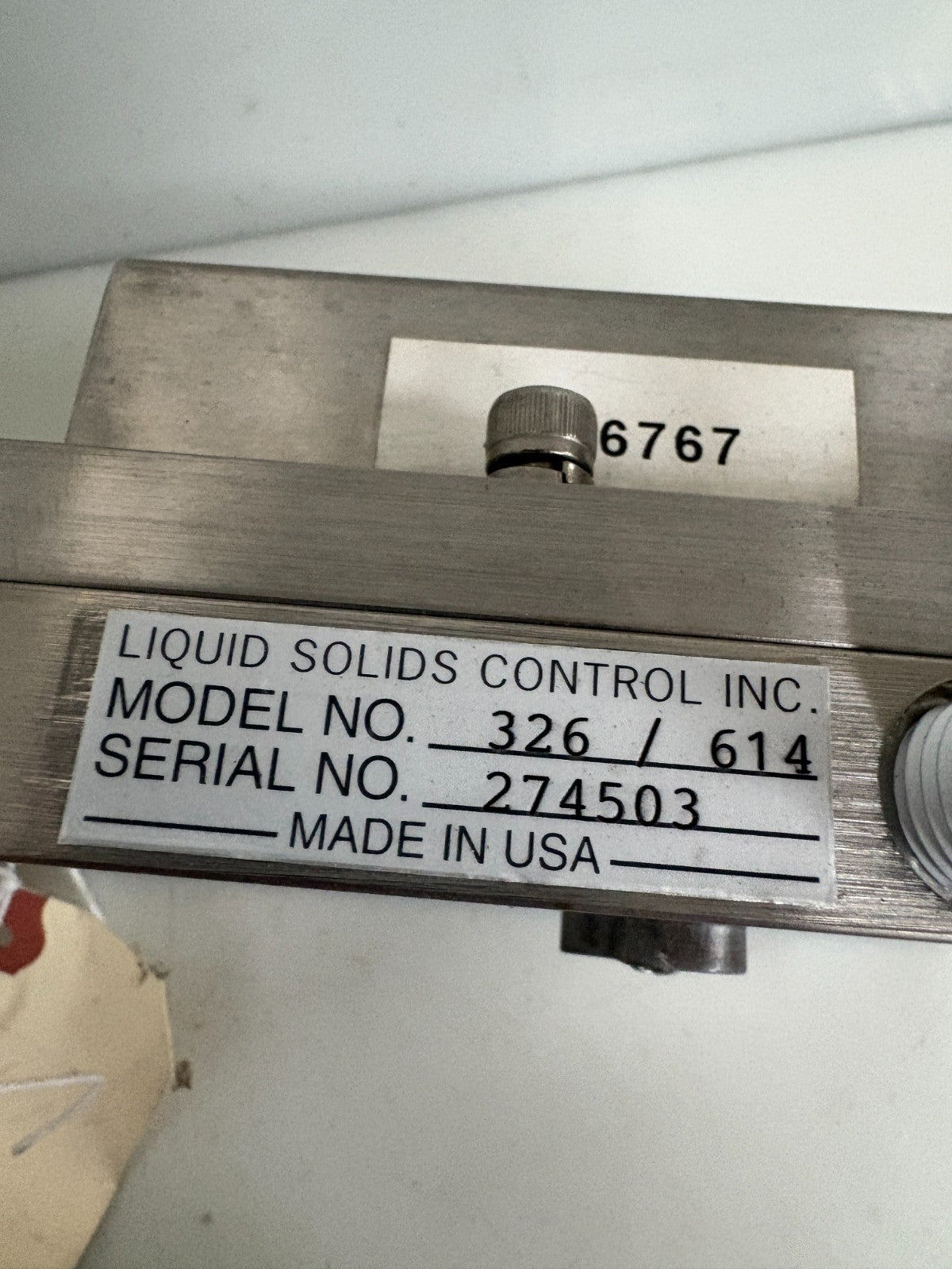 LIQUID SOLIDS CONTROL RETRACTOMETER SENSOR #614/326