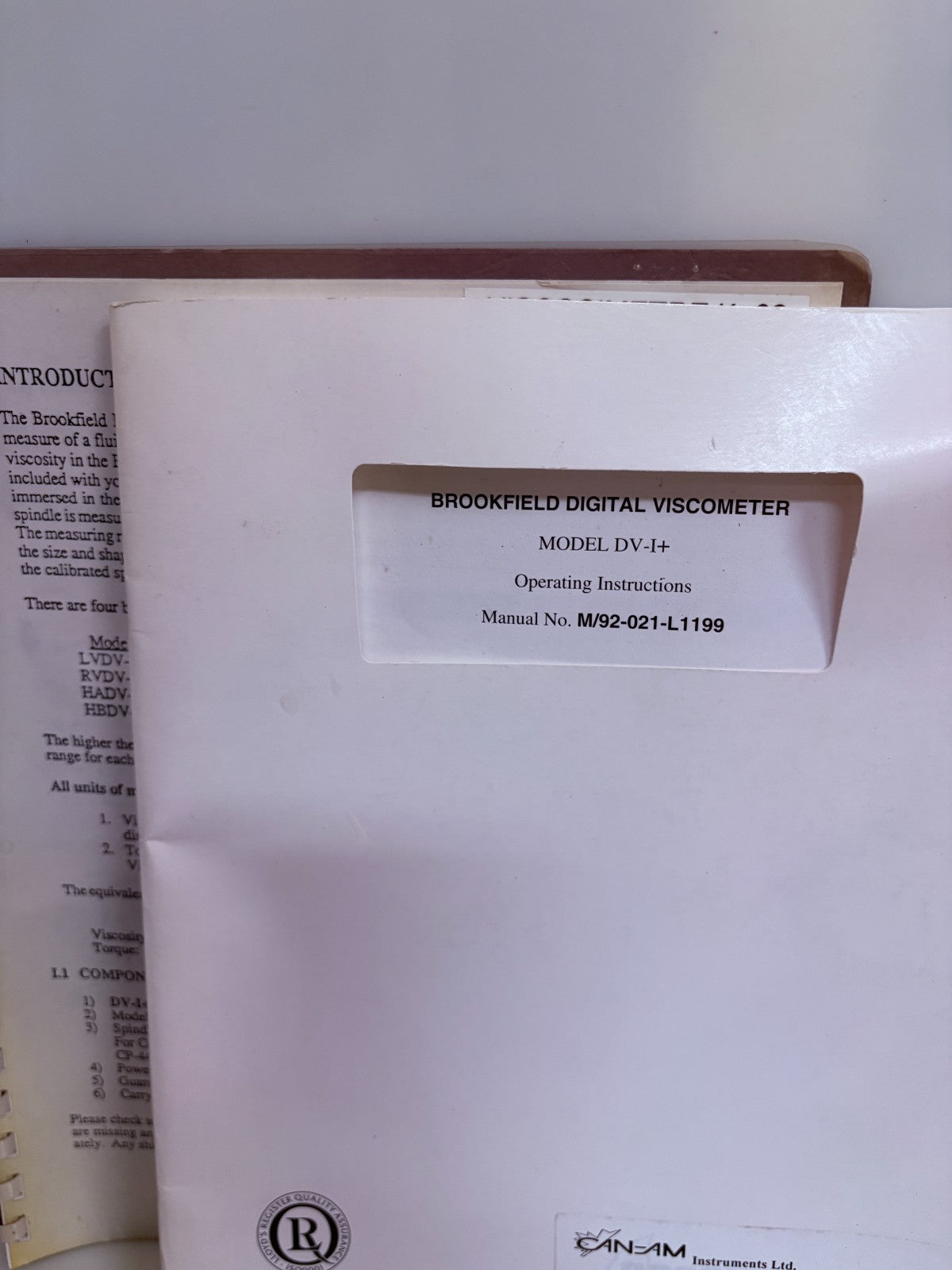 BROOKFIELD DIGITAL VISCOMETER DV-1 W/ACCESSORIES 4