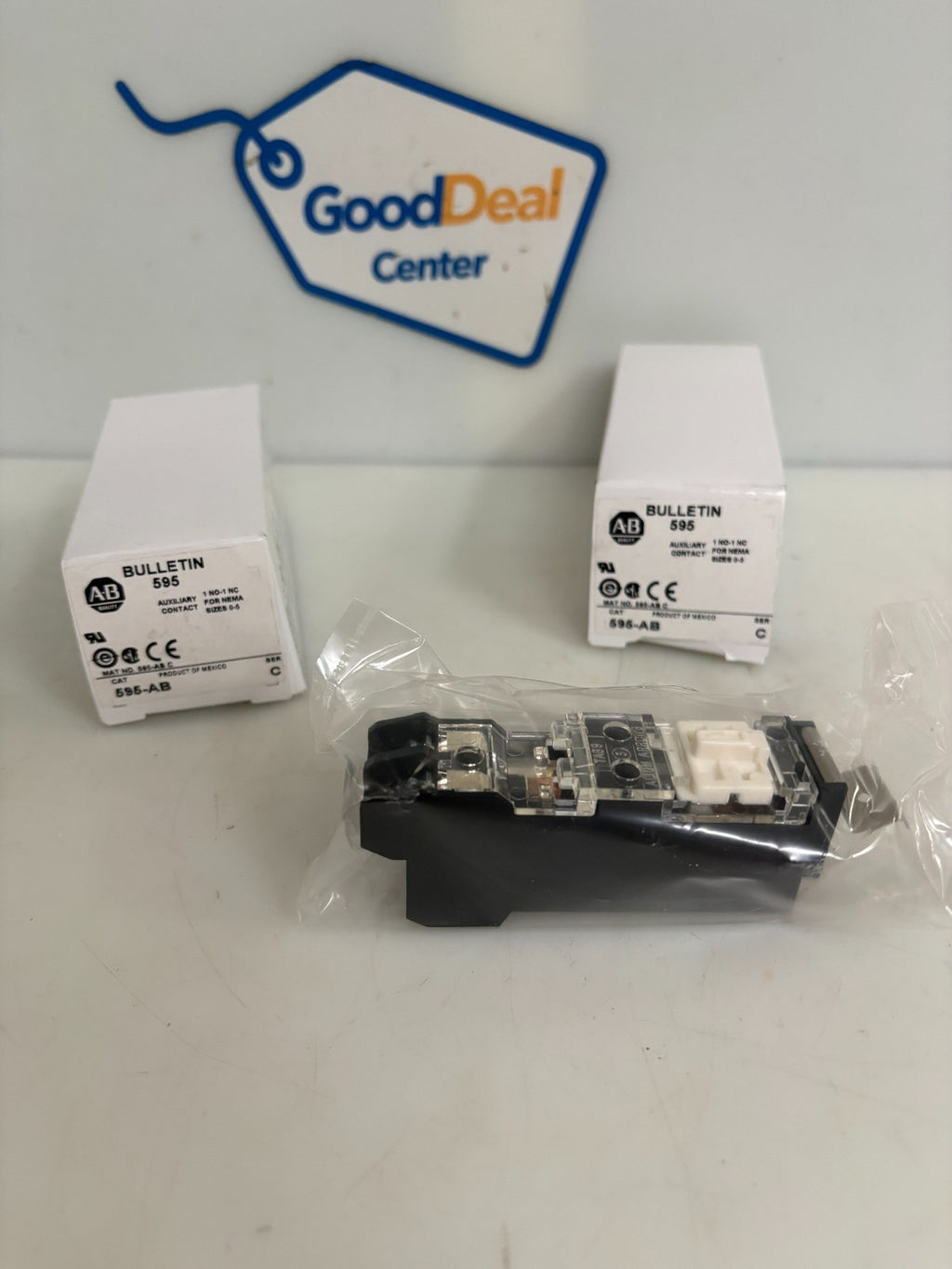 LOT OF 2 ALLEN BRADLEY AUXILARY CONTACT 595-AB