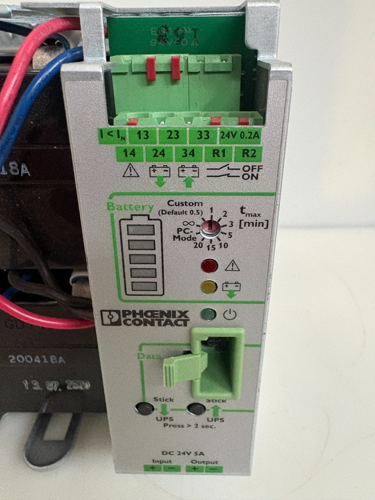 PHOENIX CONTACT UNINTERRUPTIBLE POWER SUPPLY QUINT-UPS/24DC/24DC/5/1.3AH1