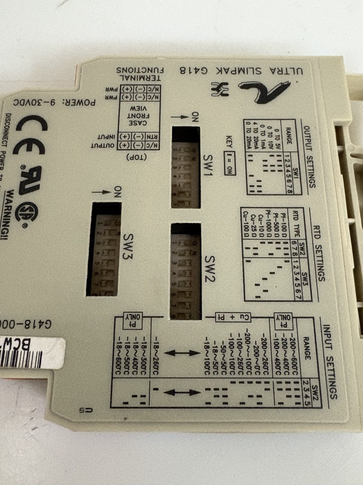 ACTION INSTRUMENTS WATLOW ULTRA SUM PAK FIRE ALARM 6418-00012