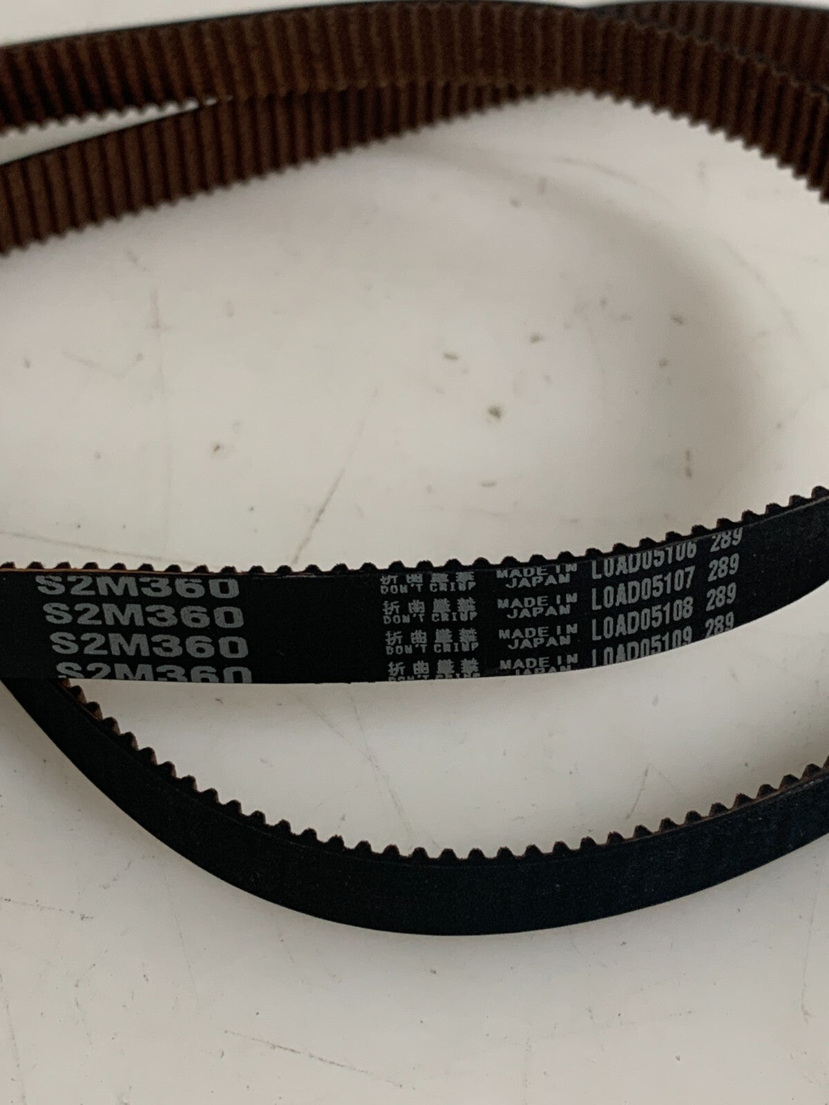 LOT OF 2 MITSUBOSHI TIMING BELT 100S2M3601