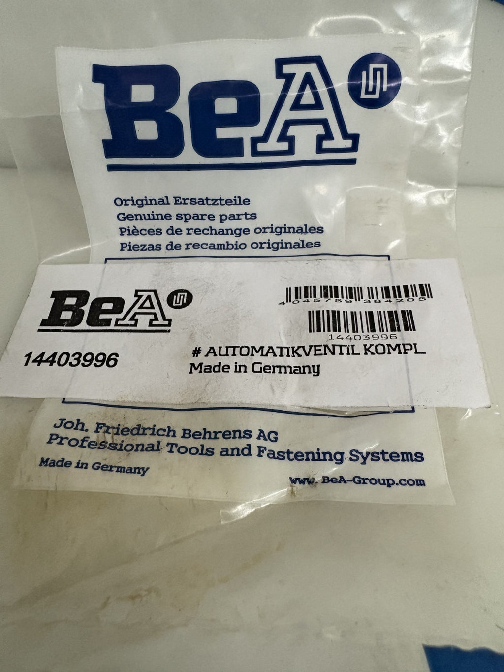 BEA AUTOMATIKVENTIL AUTOMATIC VALVE 144039963