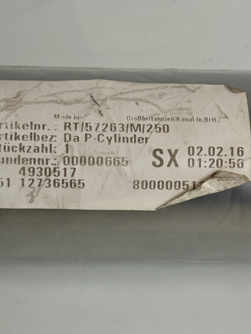 NORGREN PNEUMATIC CYLINDER RT/57268/M/250