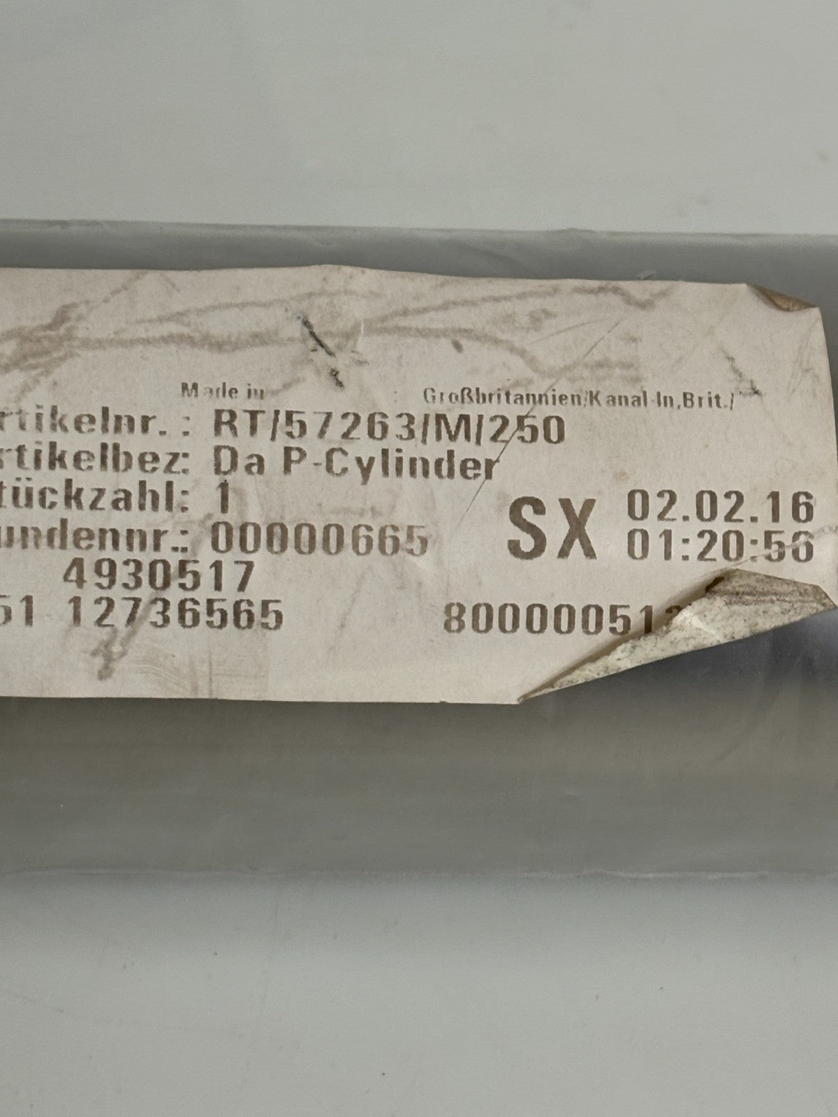 NORGREN PNEUMATIC CYLINDER RT/57268/M/250