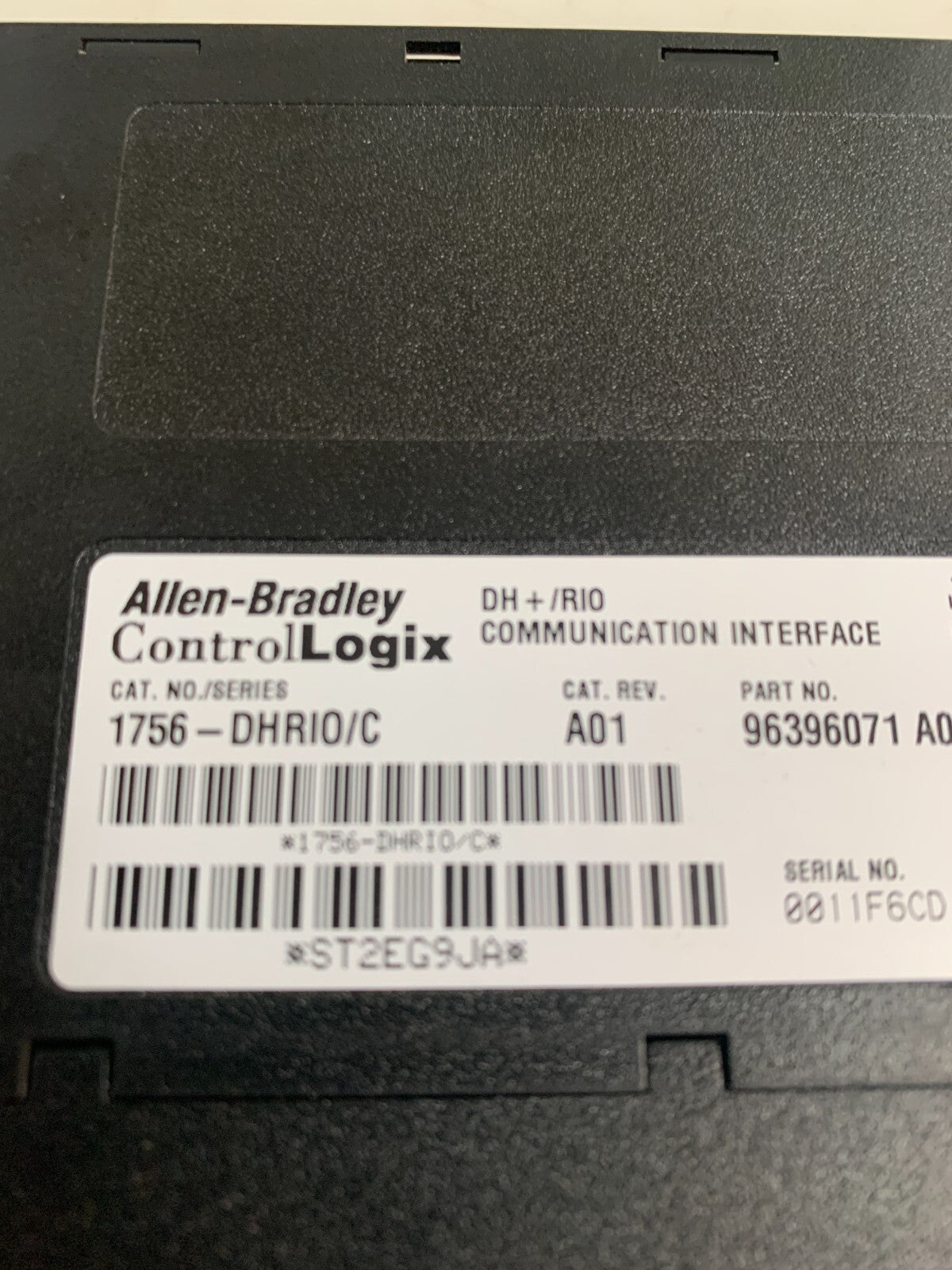 ALLEN BRADLEY CONTROL LOGIX DH+ /RIO COMMUNICATION INTERFACE 1756-DHRID/C  A 01