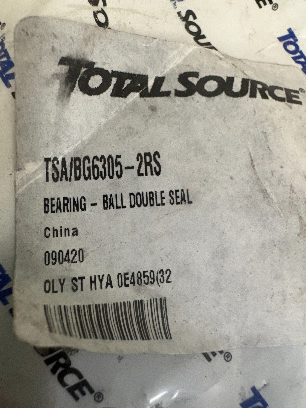 LOT OF 4 TOTAL SOURCE BALL BEARING DOUBLE SEAL TSA/BG6305-2RS