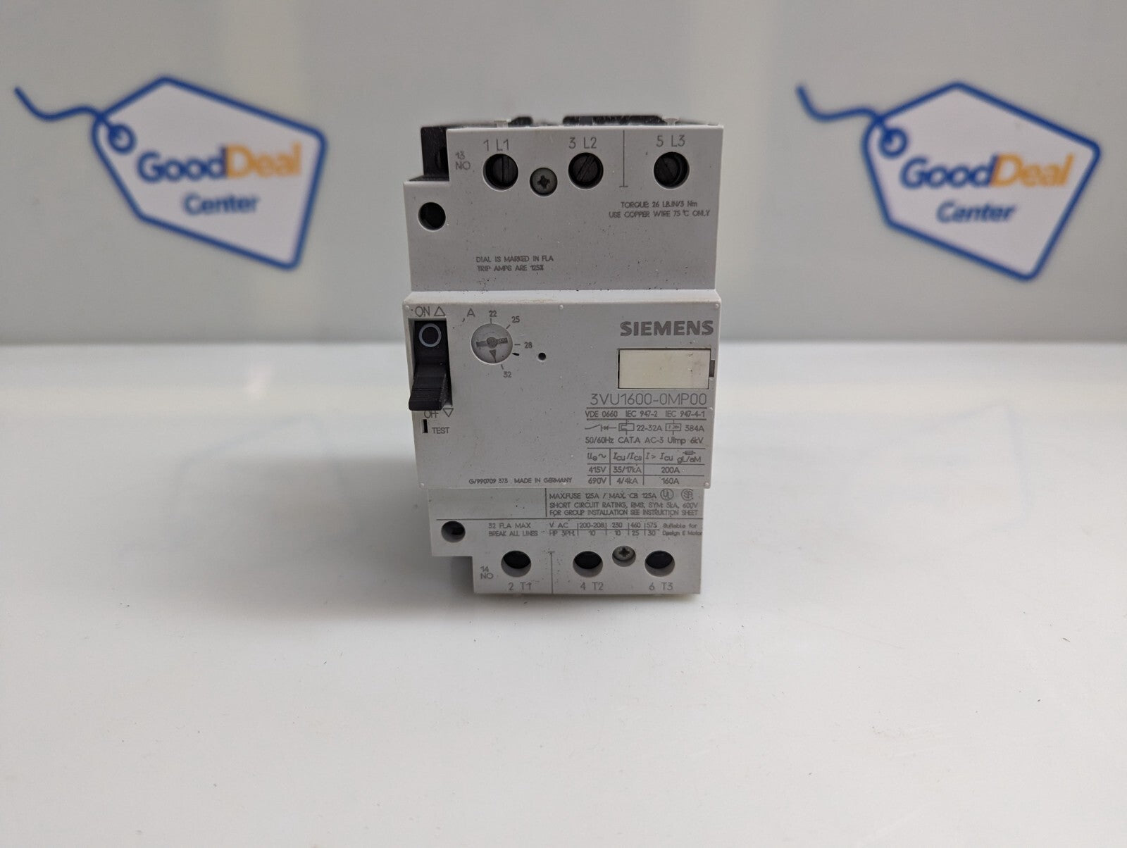 Siemens 3VU1600-0MP00 Circuit Breaker