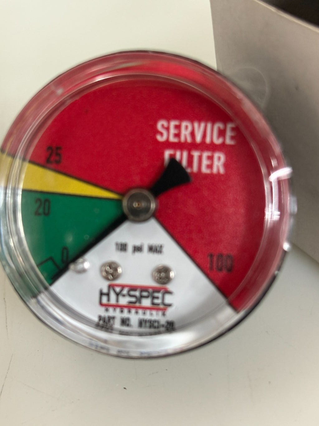 LOT OF 2 HY SPEC SERVICE FILTER 100 PSI GAGE CI-20 HYS1