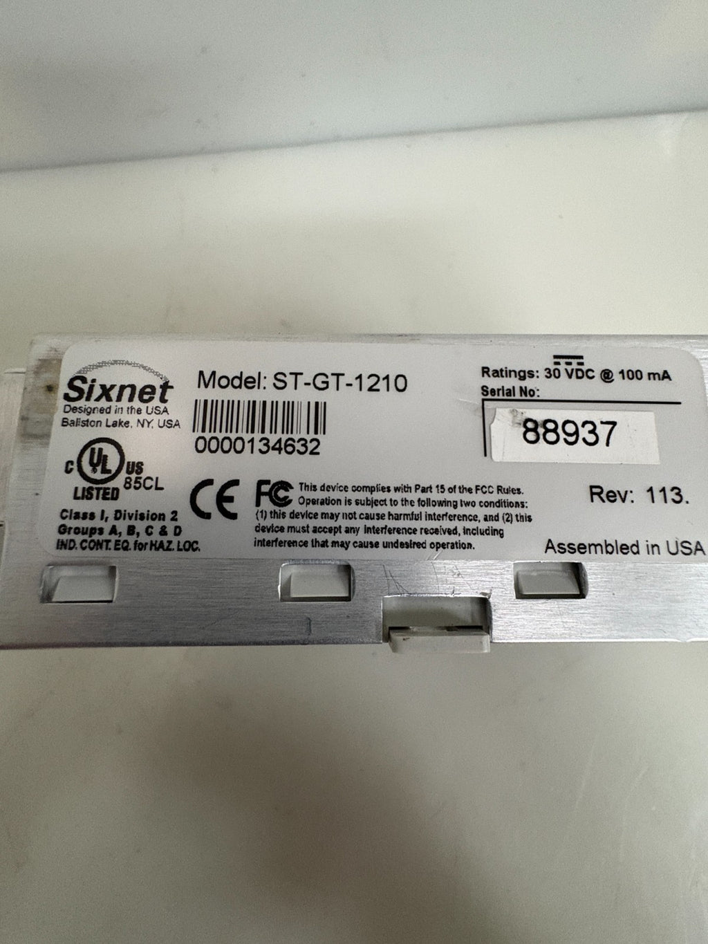 SIXNET SIXTRAK I/O CONTROLLER ST-GT # ST-GT-1210