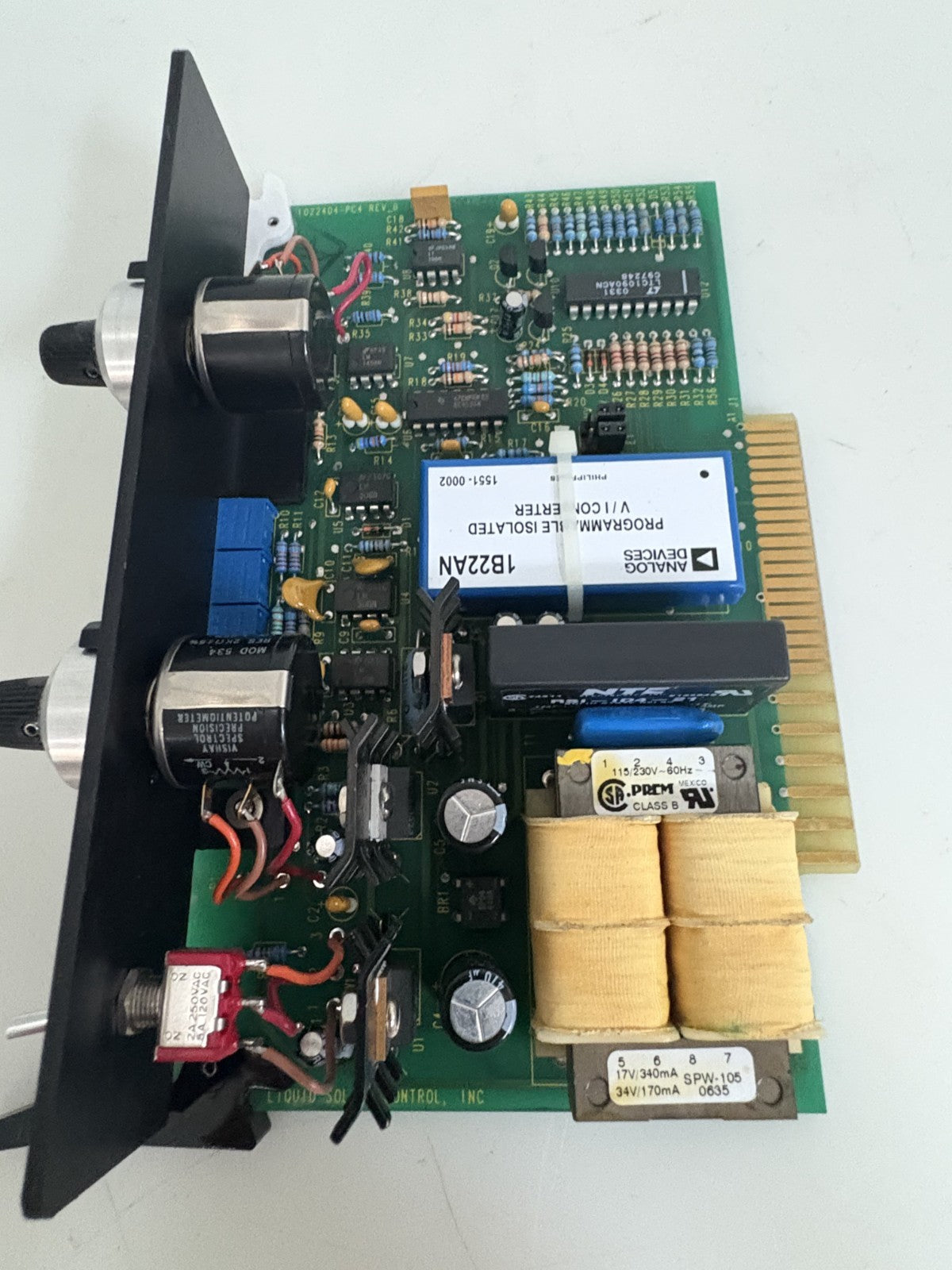 LIQUID SOLIDS CONTROL POWER SUPPLY 1022404-PC4 REV B