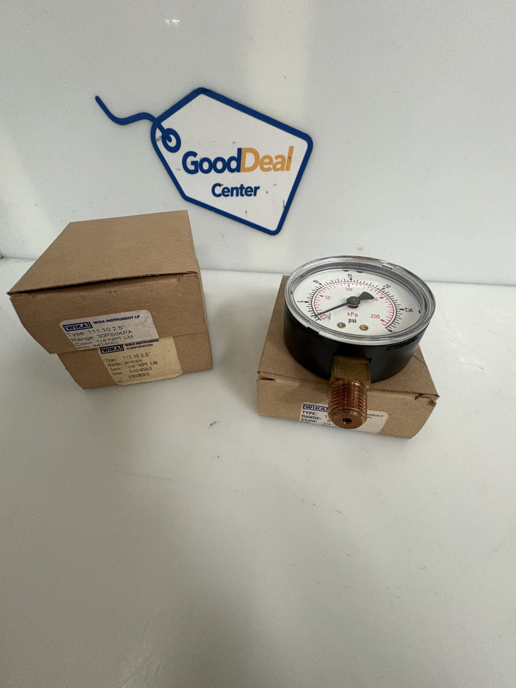 LOT OF 3 WIKA 30PSI PRESSURE GAUGE 1/4" #9424563