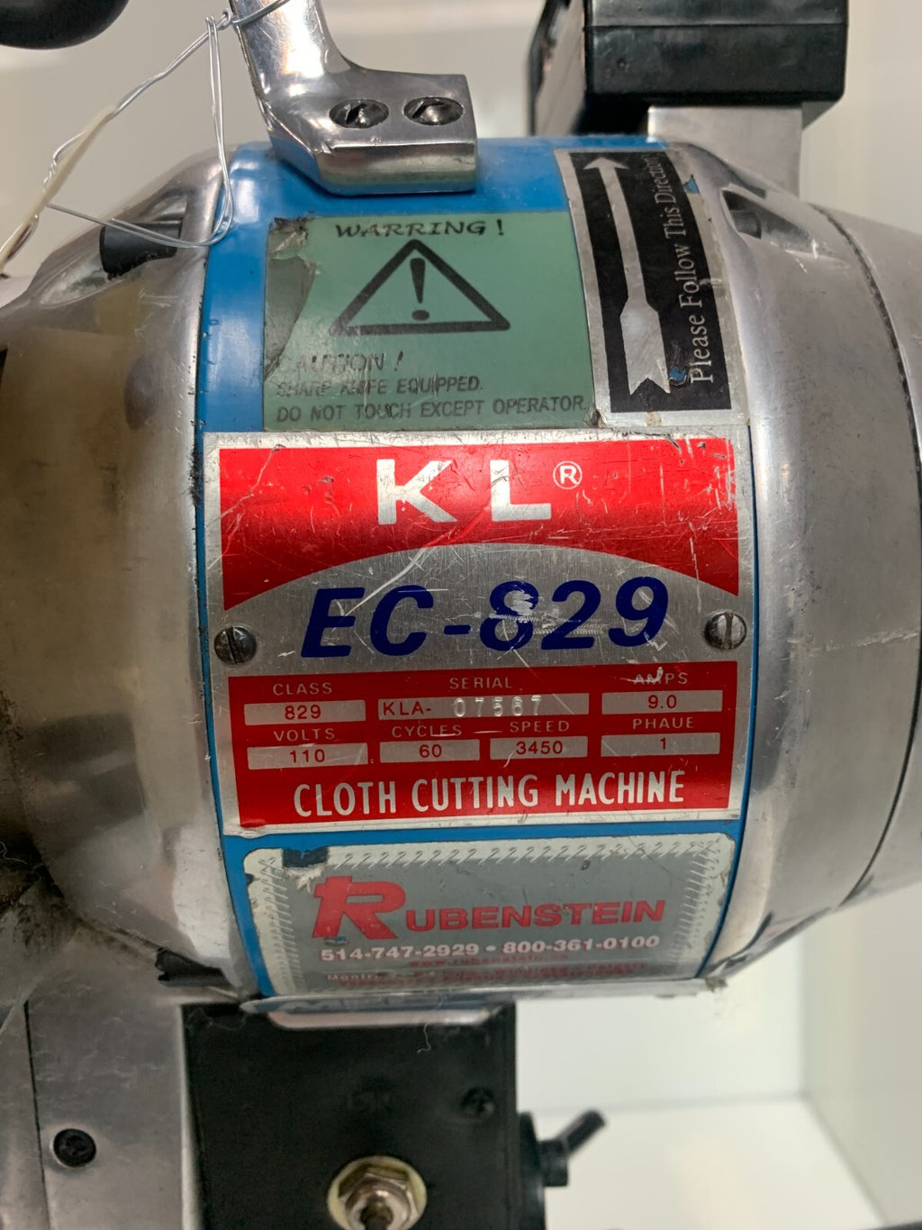 KL EC-829 Cloth Cutting Machine