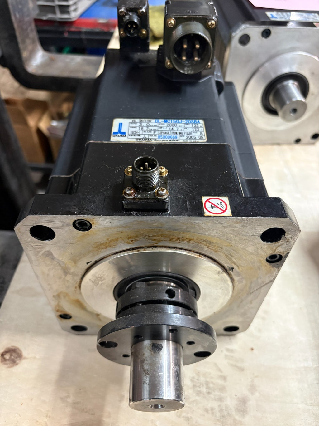 OKUMA SERVO MOTOR BL-MOTOR BL-MC150J-20SBA