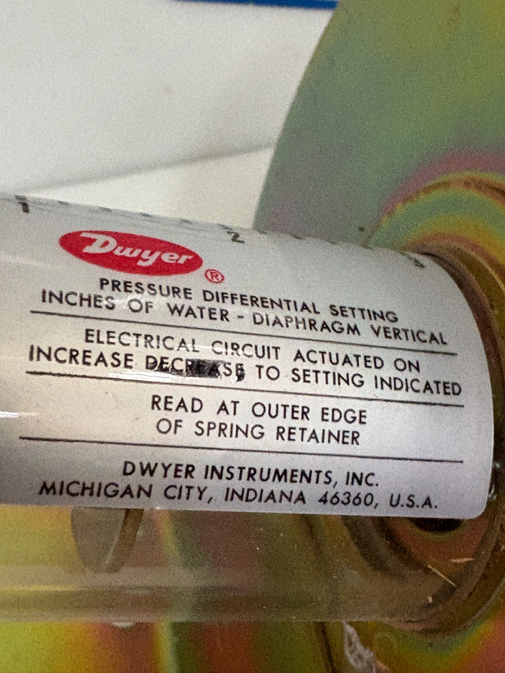 DWYER PRESSURE SWITCH 1638-23