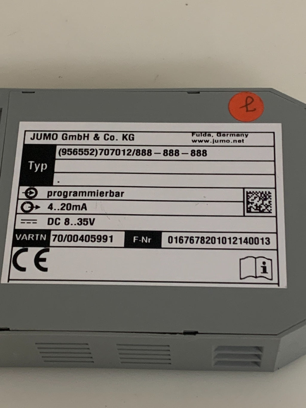 JUMO DTRANS PROGRAMMER (956552) 707012/888