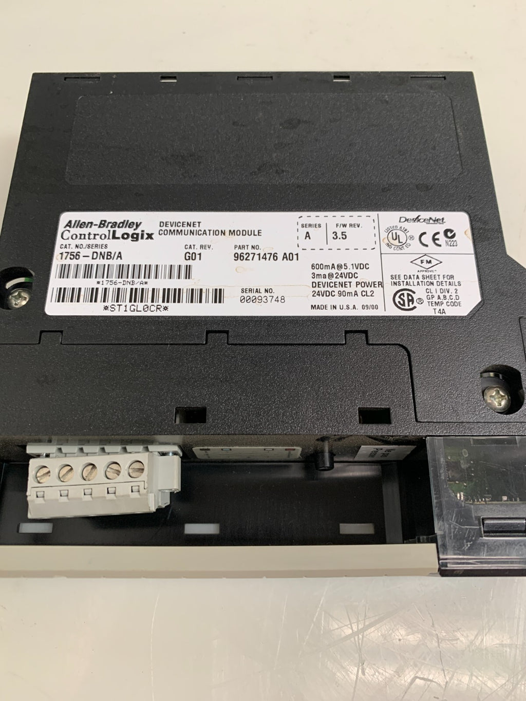 ALLEN BRADLEY / Logix   1756-DNB/A  PLC Module  G01