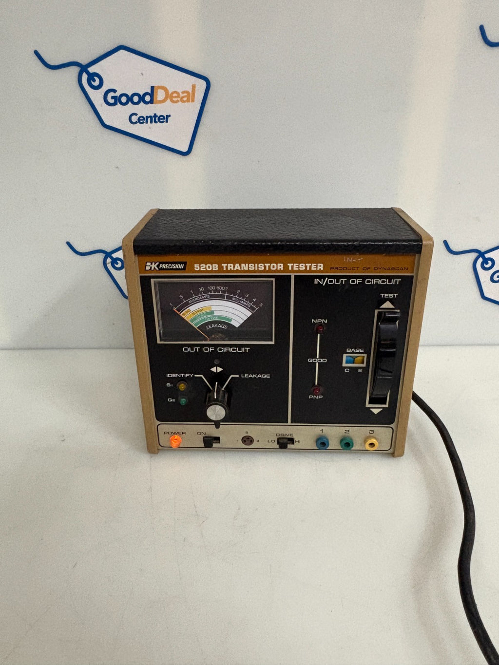 BK PRECISION 520B TRANSISTOR TESTER IN/OUT OF CIRCUIT 0