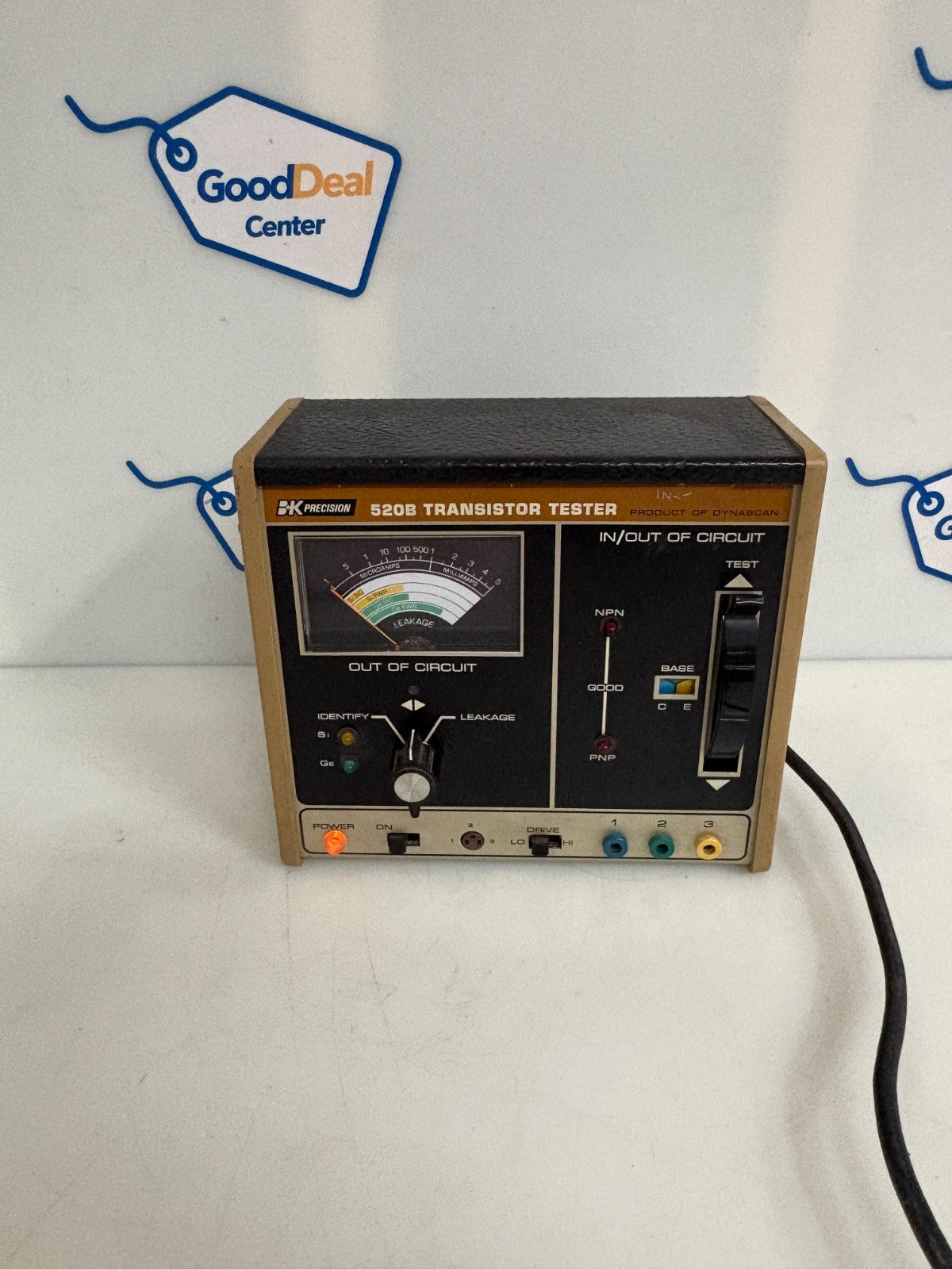 BK PRECISION 520B TRANSISTOR TESTER IN/OUT OF CIRCUIT 0