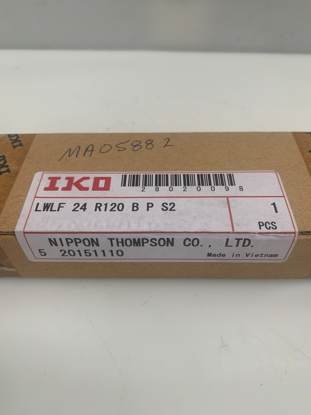 NIPPON THOMSON / IKO    Linear Slide Rail    LWLF 24 R120 B P S2