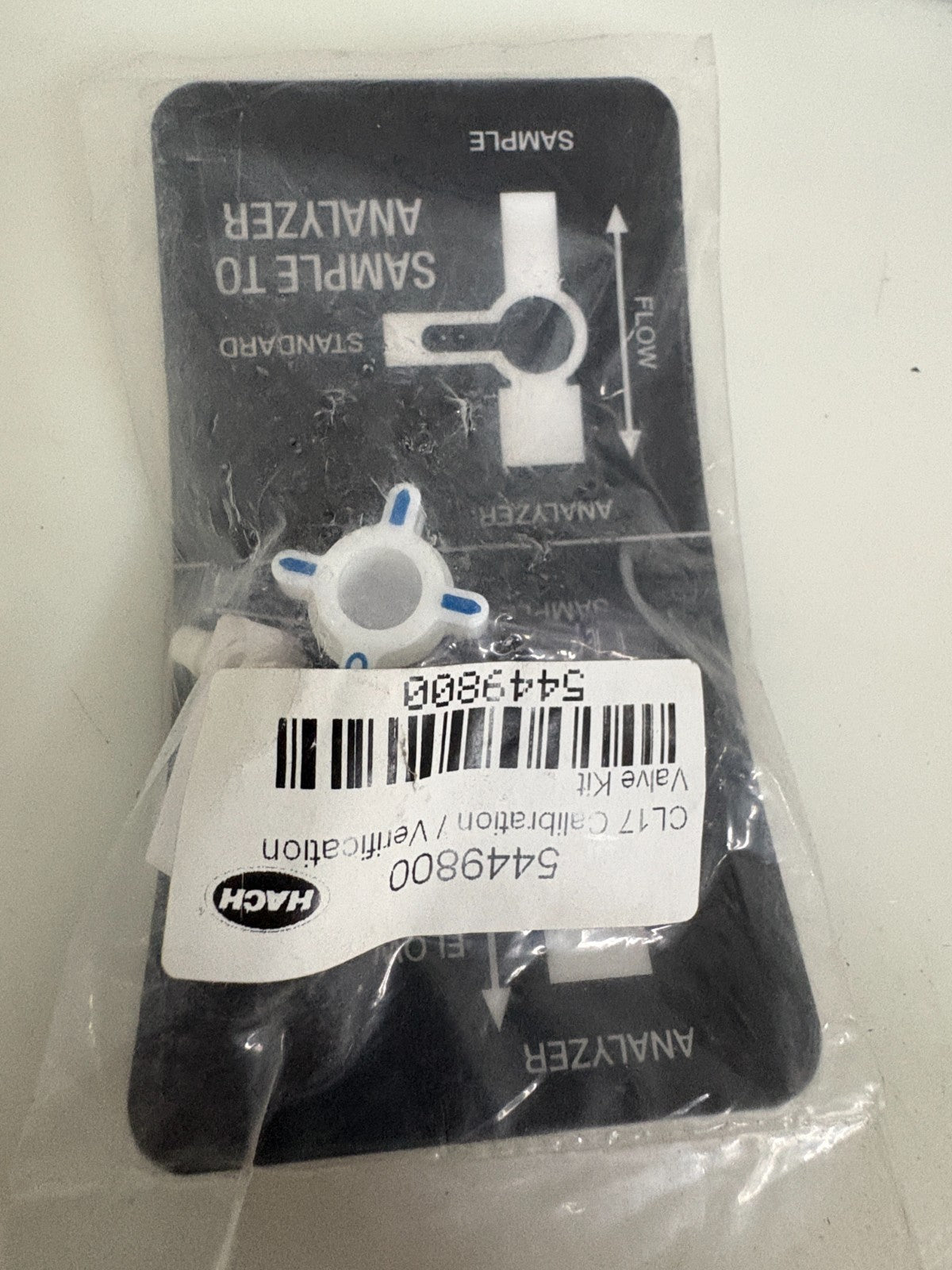 LOT OF 2 HACH CL17 CALIBRATION VERIFICATION VALVE KIT 5449800