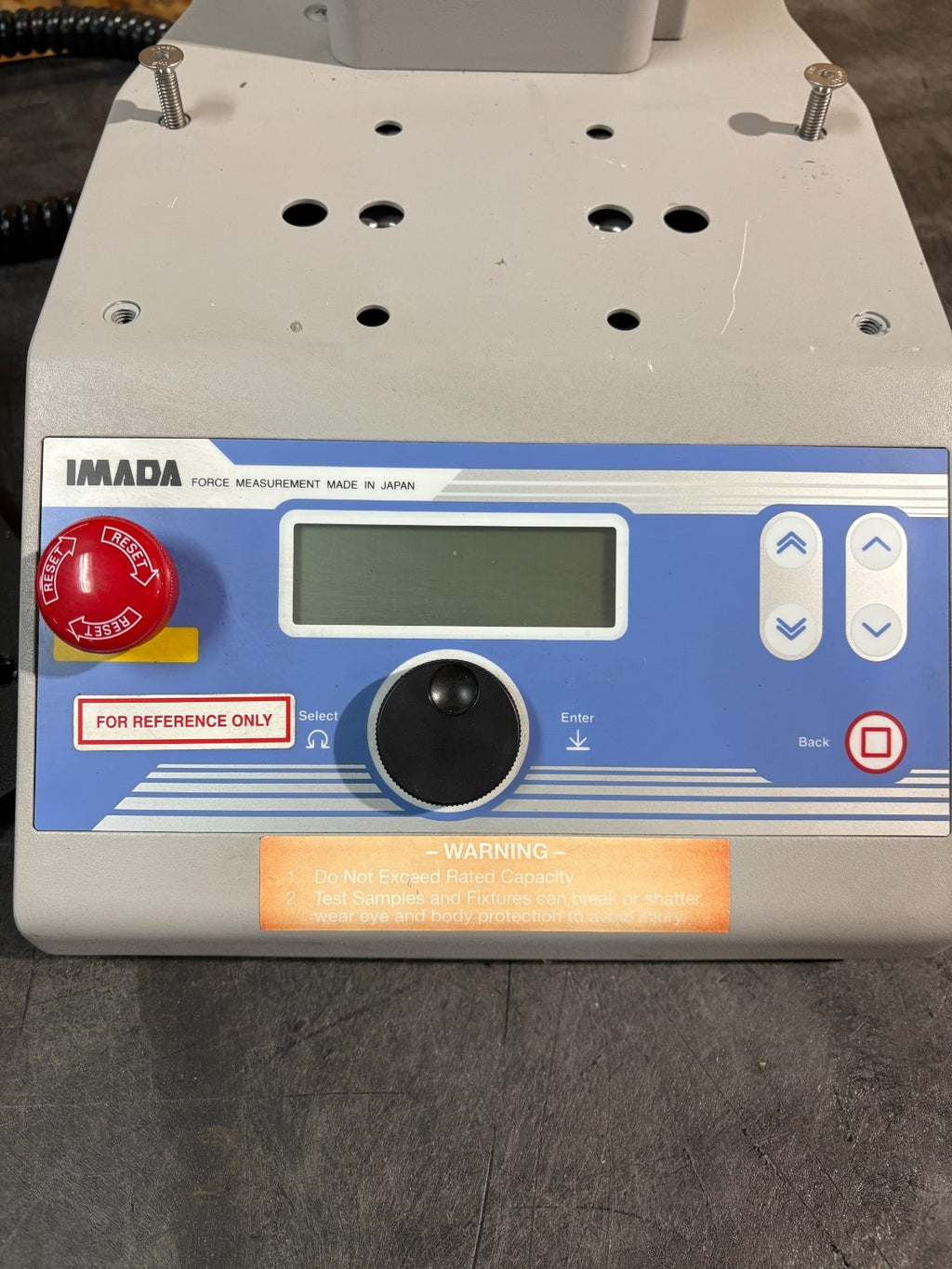 IMADA VERTICAL HIGH PERFORMANCE MOTORIZED TENSILE PULL FORCE TEST MX2-1101