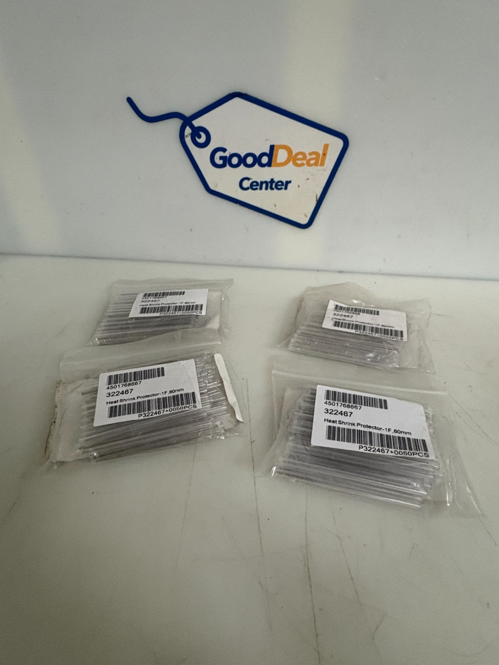 LOT OF 4 BAGS CORNING HEAT SHRINK PROTECTOR 1F 60MM #3224670