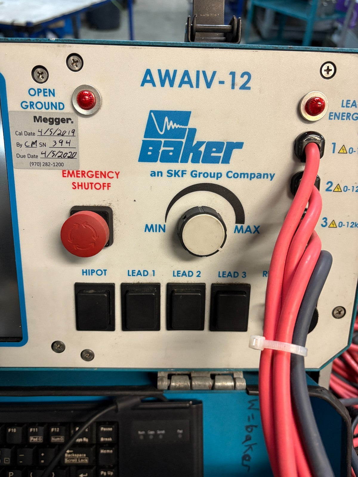 MEGGER BAKER SKF AWAIV-12 STATIC MOTOR ANALYZER1