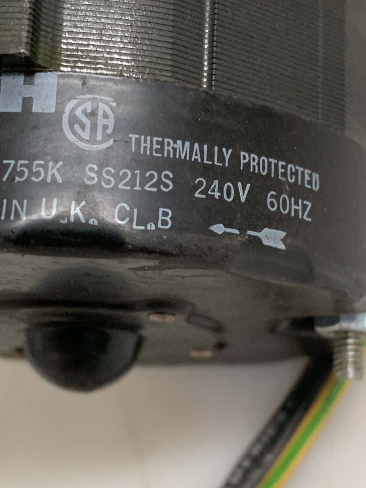 A.O. SMITH 1/30 HP 0.5 A MOTOR #AA2P5755K3