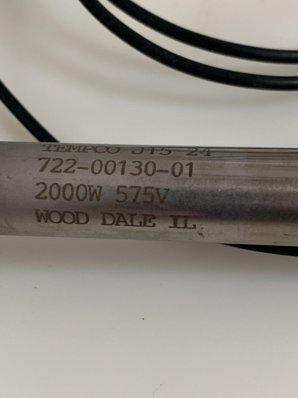 TEMPCO IMMERSION HEATING ELEMENT 2000W 575V J15 24 722-00130-01