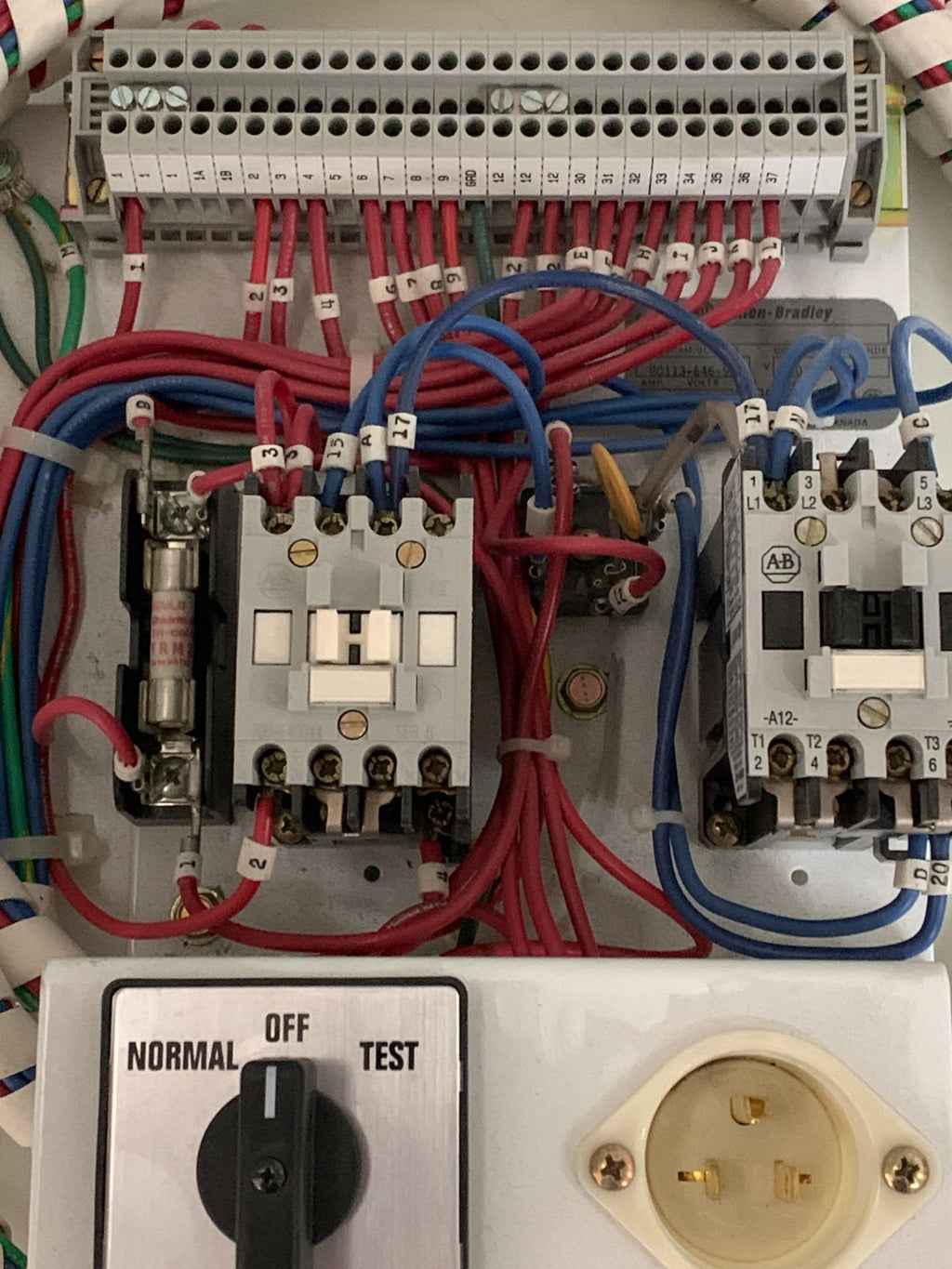 ALLEN BRADLEY MOTOR STARTER CONTROL BOARD 1503 C-E4D4