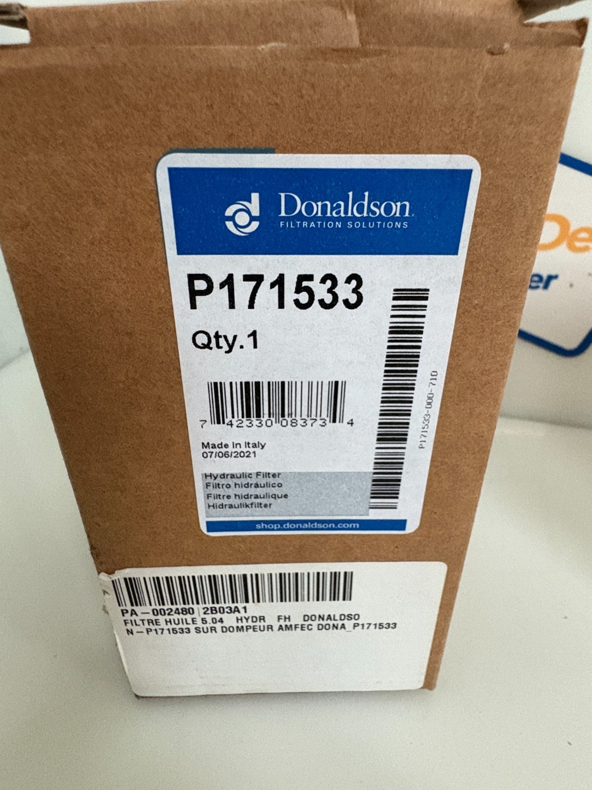 DONALDSON HYDRAULIC FILTER P1715333