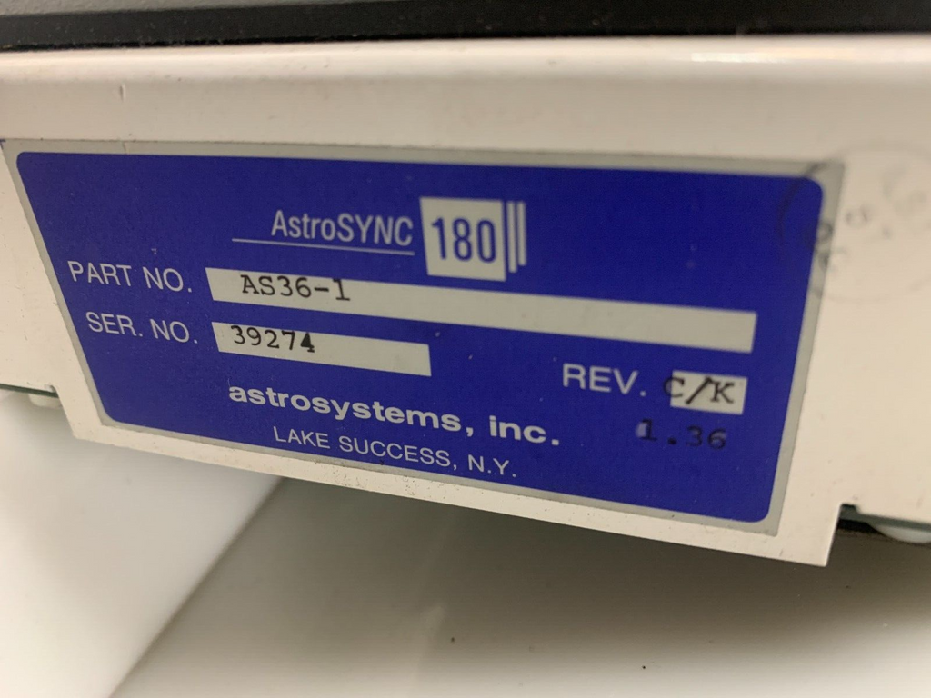ASTROSYSTEMS AS36-1 Programmable Limit Switch