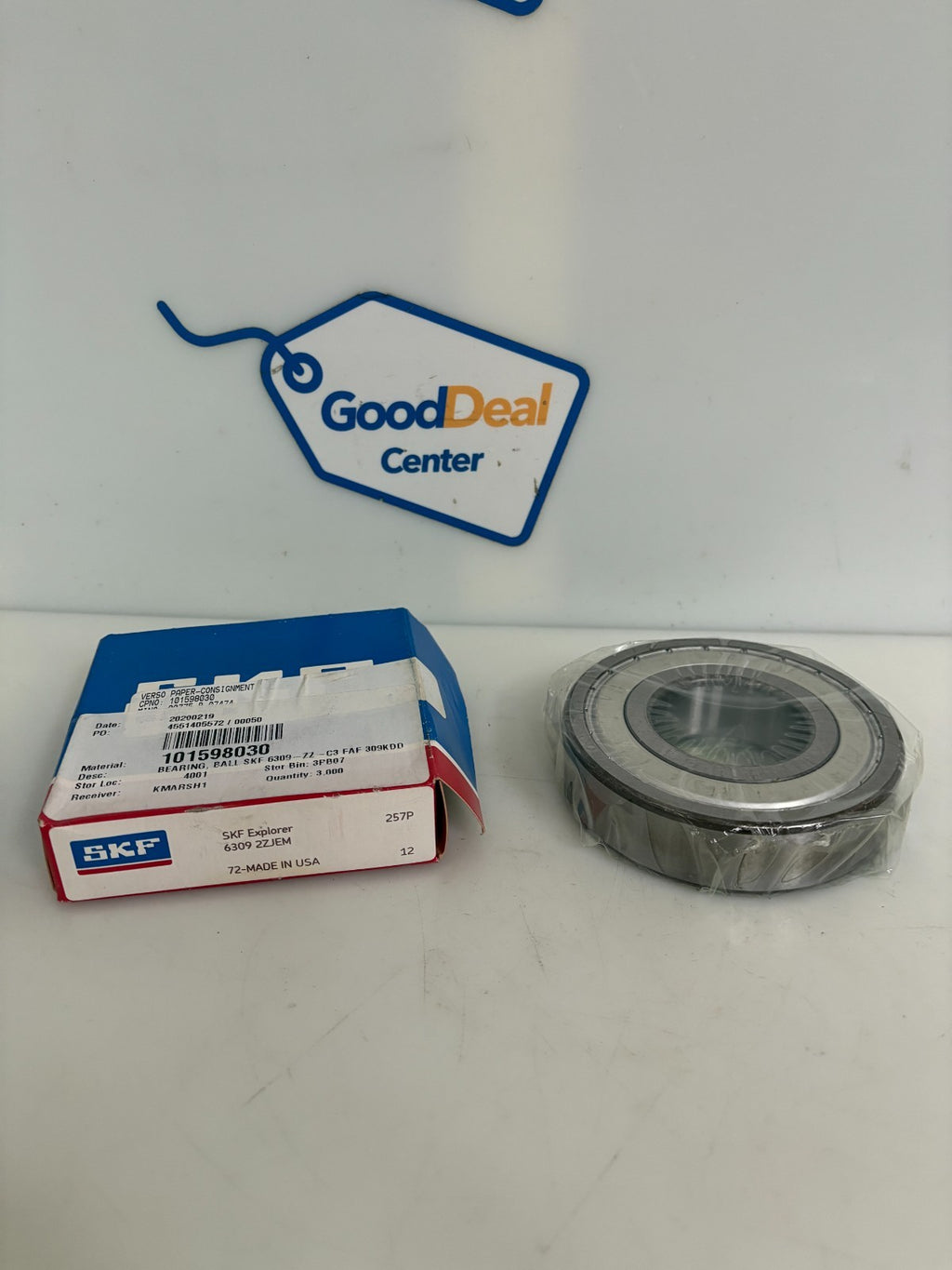 SKF EXPLORER BALL BEARING #6309 2ZJEM