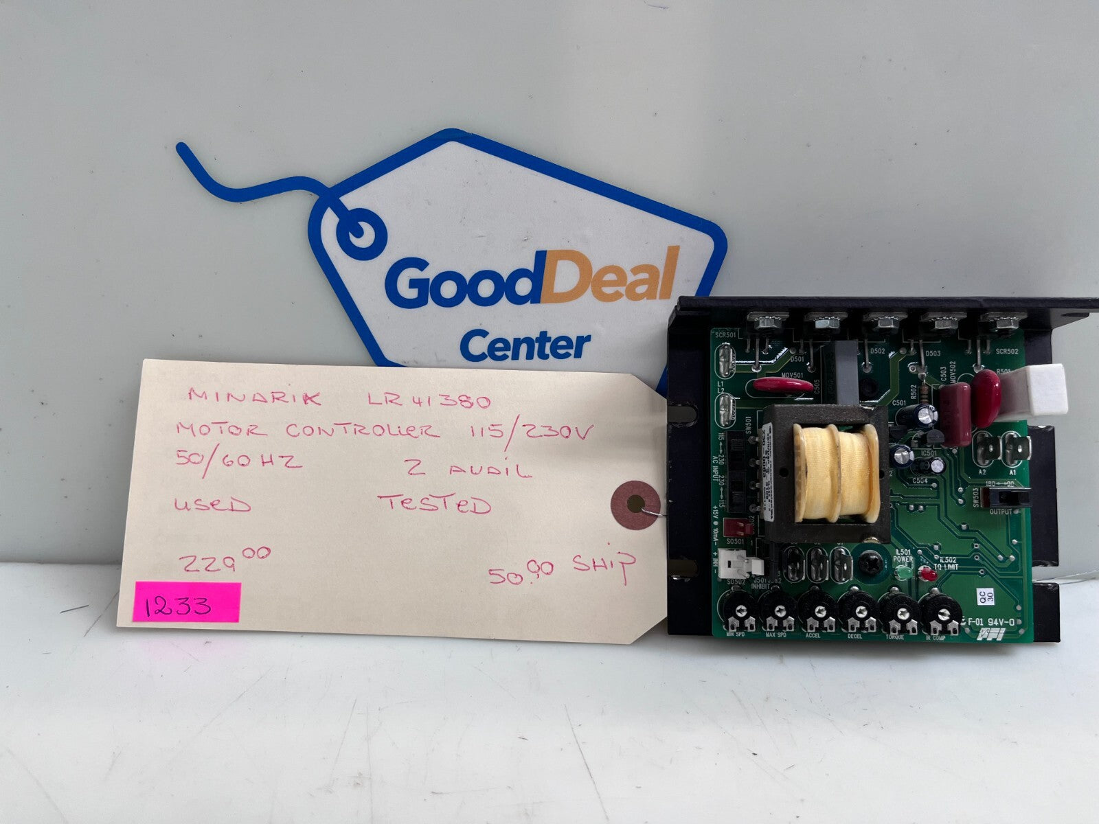 MINARIK LR41380 Motor Control Board 115/230V 50/60 Hz