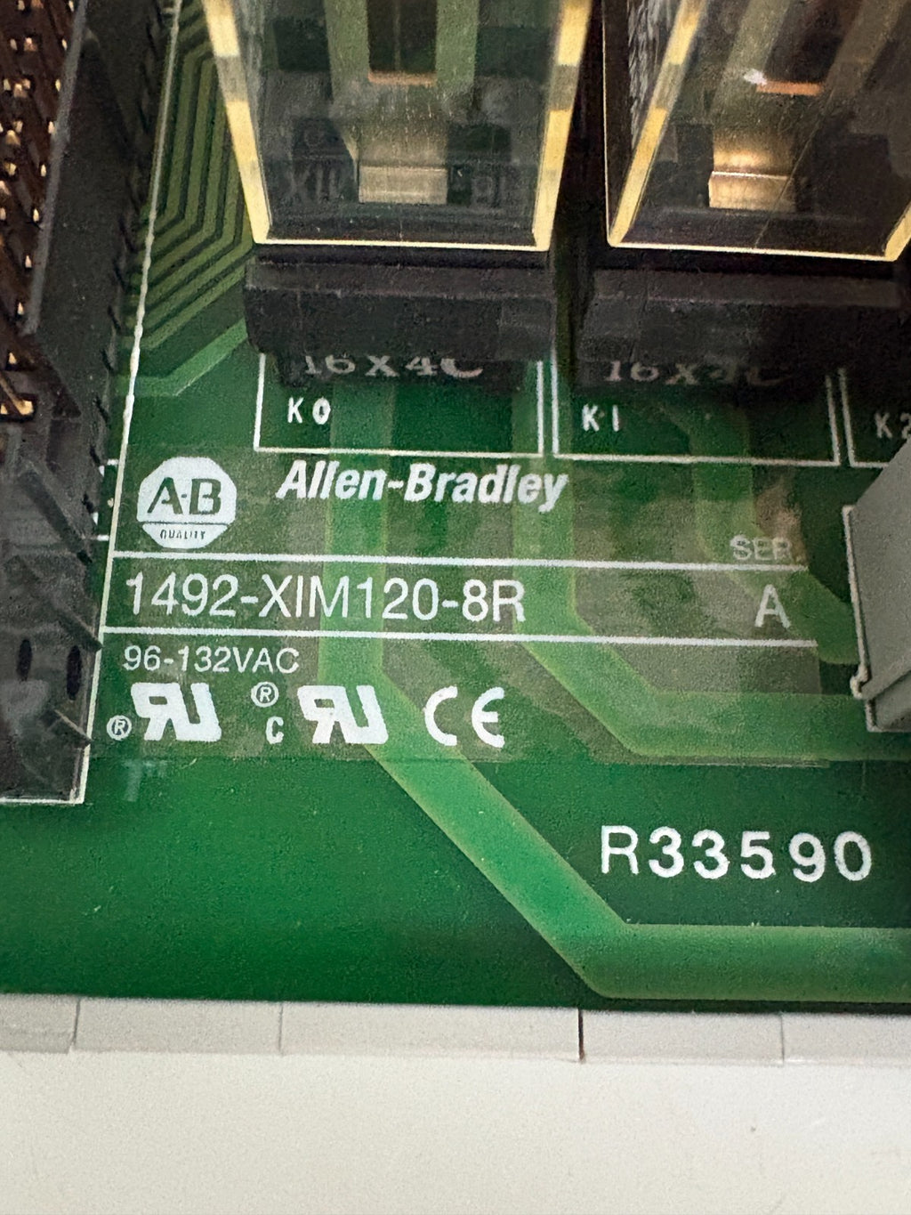ALLEN BRADLEY RELAY MASTER MODULE 1492-XIM120-BR A1